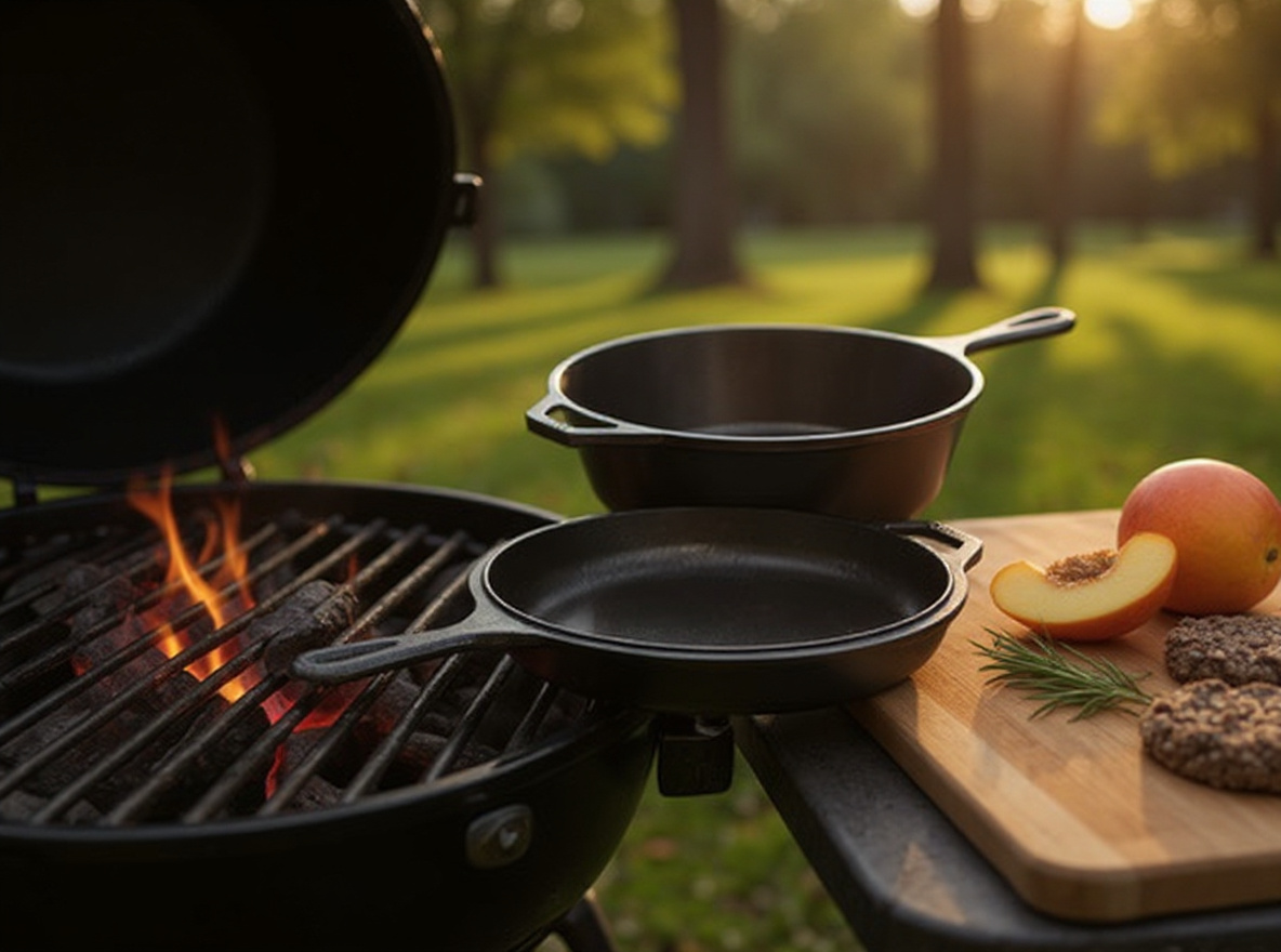 Lodge Cast Iron Combo Cooker - PFAS-Free 2-in-1 3.2 Quart Deep Pot and 10.25 Inch Skillet Set - Dutch Oven with Skillet Lid for Sourdough, Frying, and Camping - Made in the USA