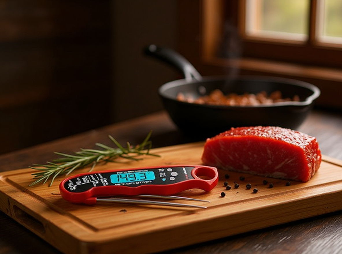 Alpha Grillers Digital Instant Read Meat Thermometer – Waterproof Food Thermometer for Cooking & Grilling