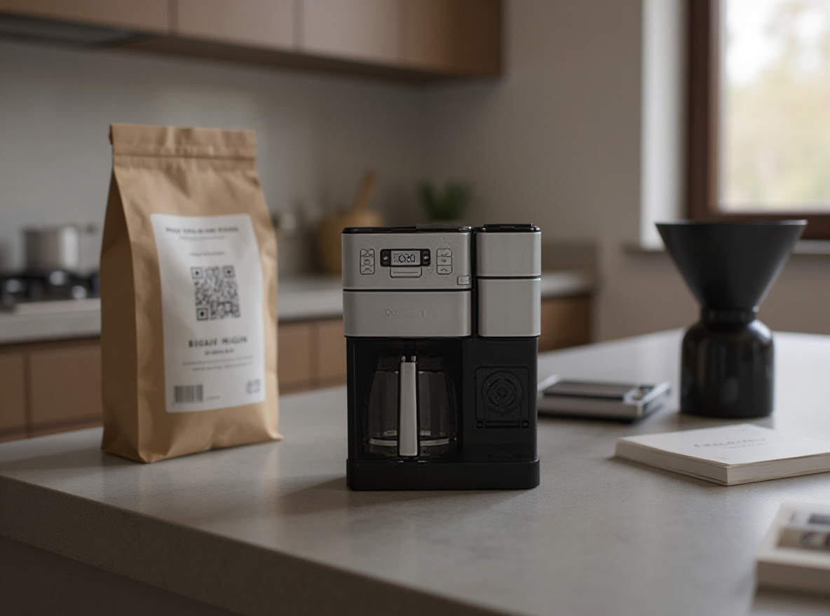 xBloom Studio Coffee Machine – Drip Coffee Maker with Built-in Grinder and Scale, 3 Automation Levels, App Connected Pour Over Coffee Maker for Home and Office, Midnight Black